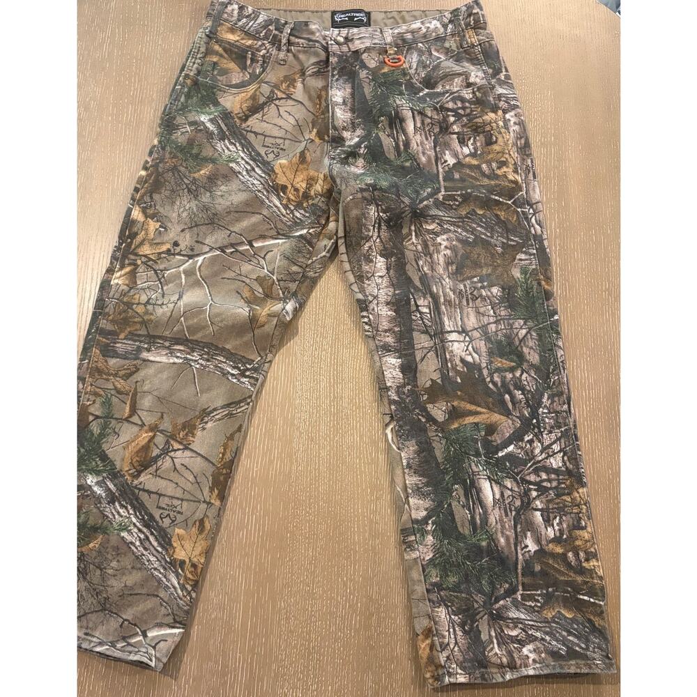 RealTree Camo Jeans Pants Size 36x30 Xtra Cotton Real Tree Mens Hunting Workwear